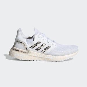 WOMEN'S adidas UltraBoost 20 Glam Pack - White Pink Tint FW5721 Size 5